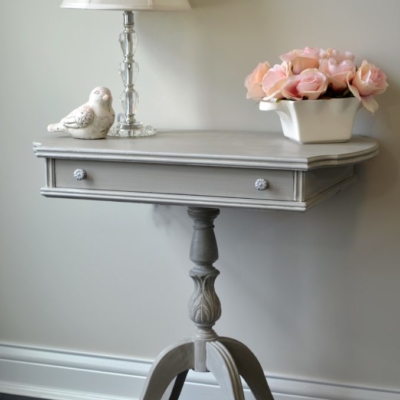 French Linen Chalk Paint with a white wash and clear wax