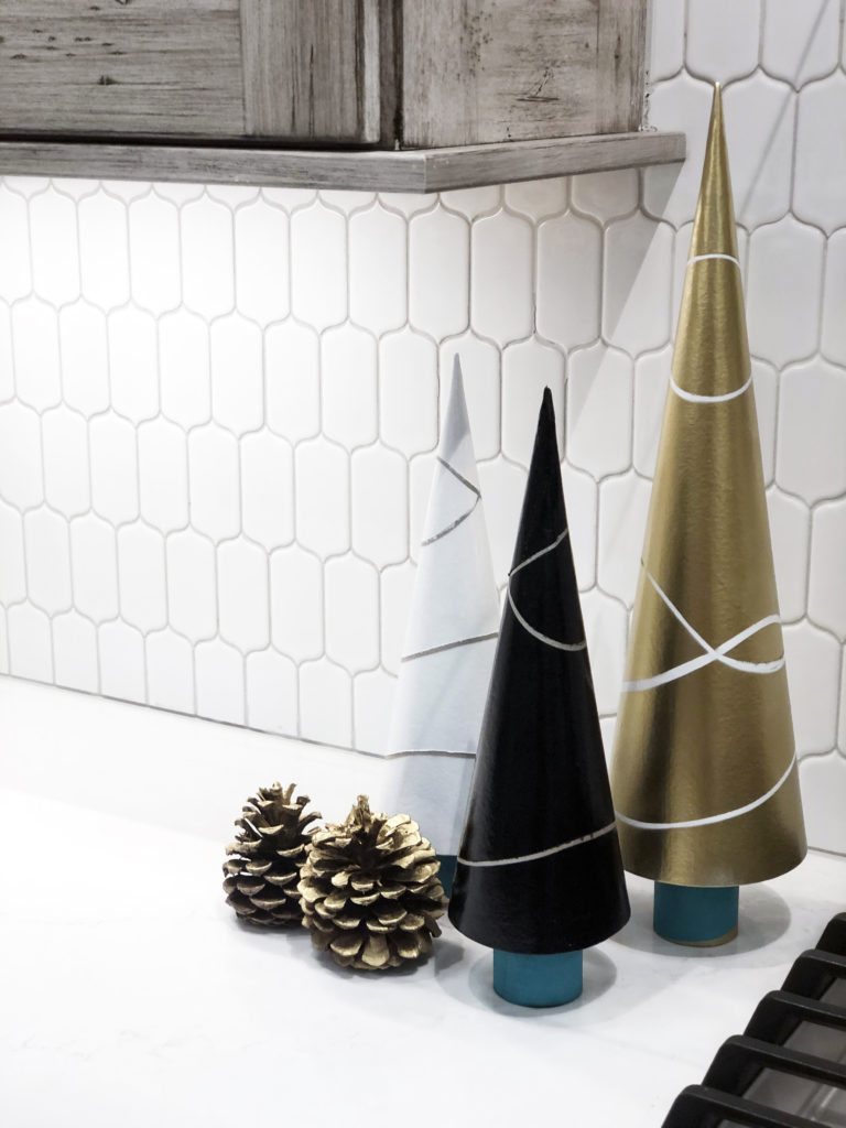 Create a Fabulously Easy DIY Christmas Tree from Paper Mache Cones