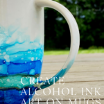 Shades of Blue Alcohol Ink Mug